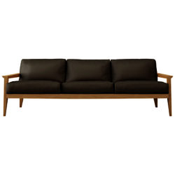 Case Stanley Large Leather Sofa Dark Tan